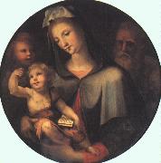 BECCAFUMI, Domenico The Holy Family with Young Saint John dfg France oil painting reproduction